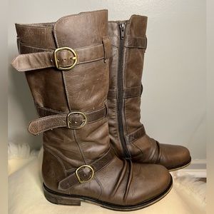 Moto boots by Bronx grey size 38 (7.5)